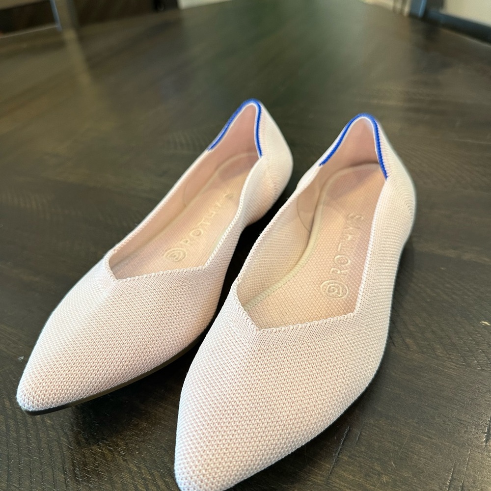 Rothy's Women's Pink Pointed Flats - Picture 2 of 9